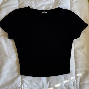 Classic Black Women's Crop Top Size Extra Small
